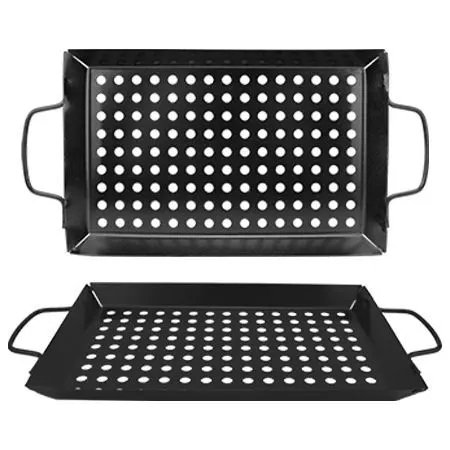 Assadeira Churrasqueira Grill Retangular Metal 39,5 cm x 20 cm x 2,5 cm — imagem 2