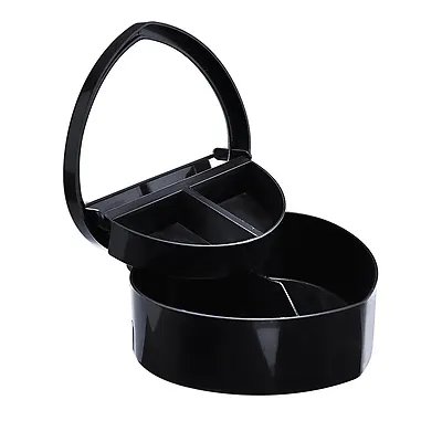 Espelho de Mesa com Suporte Duplo 13,5cm Preto — imagem 3