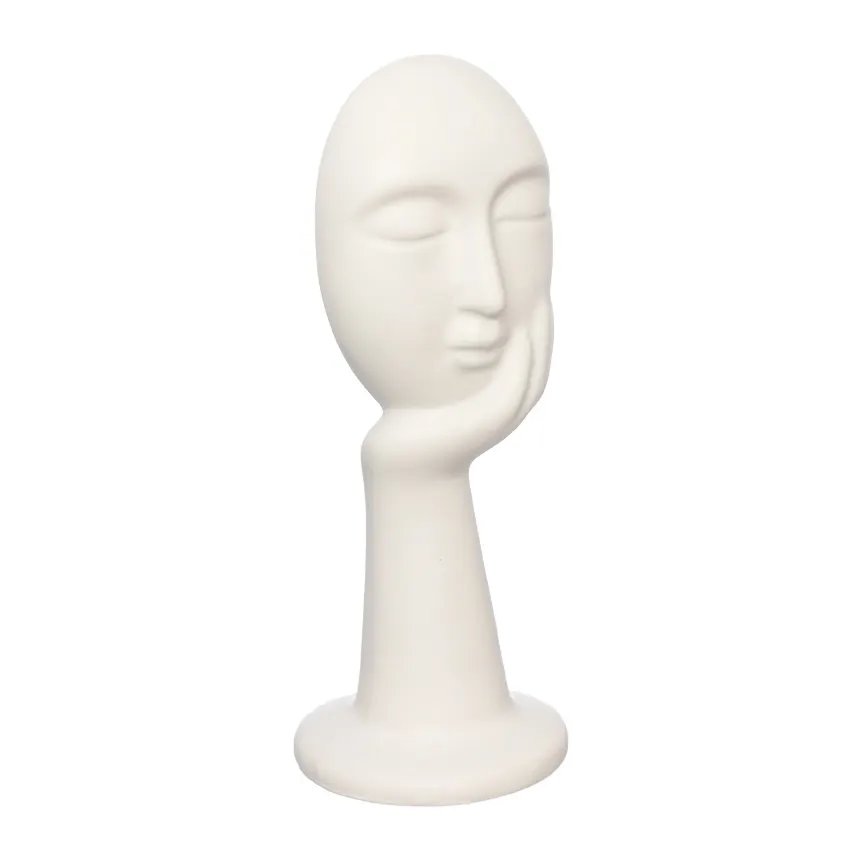 Figura Rosto Mão Branca 160mm — imagem 2