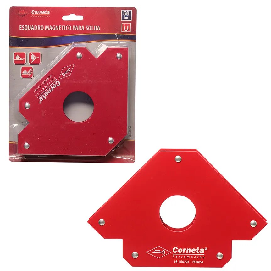 Esquadro Magnético 6"100LB 50kg — imagem 2