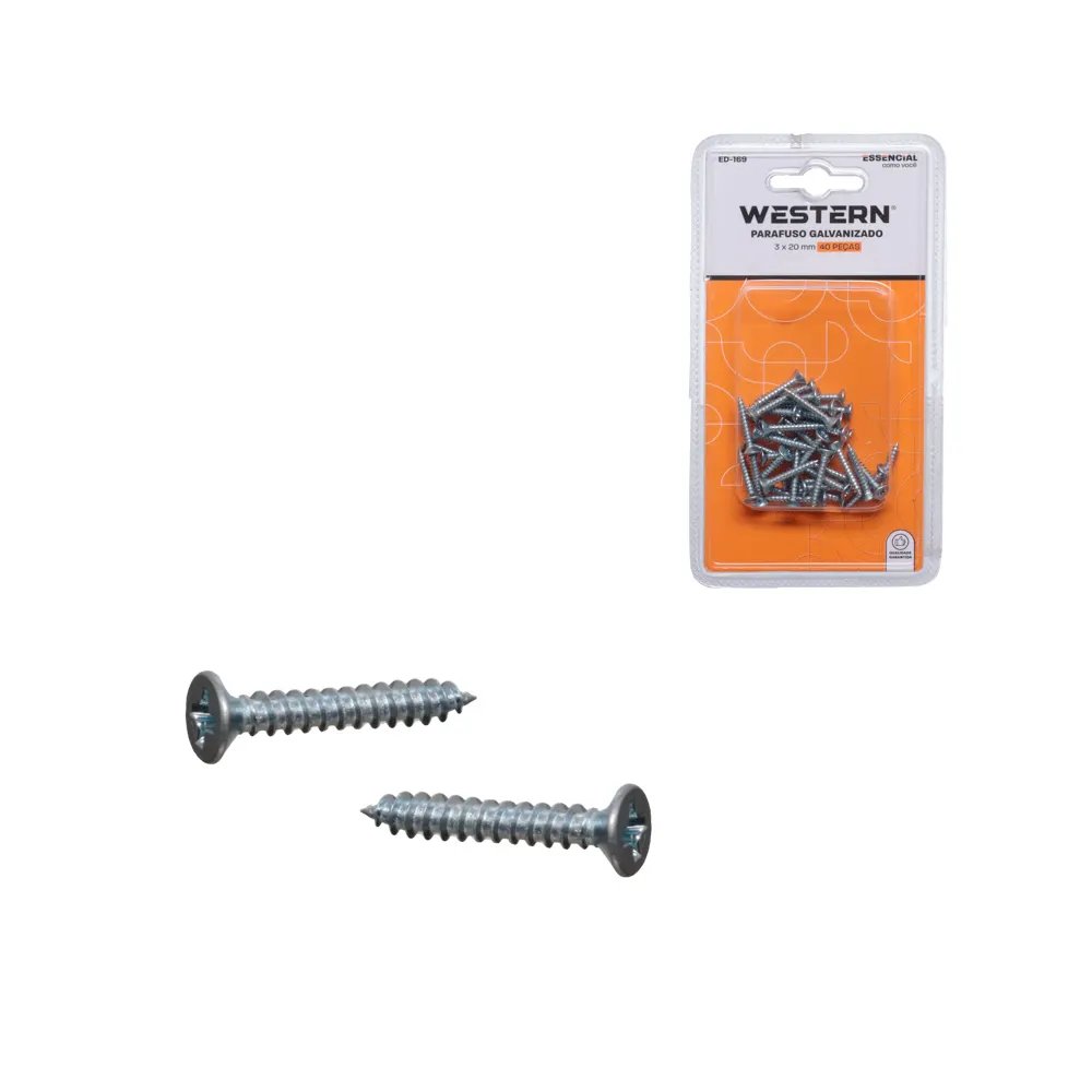 Parafuso Galvanizado 3x20mm 40 Peças — imagem 3