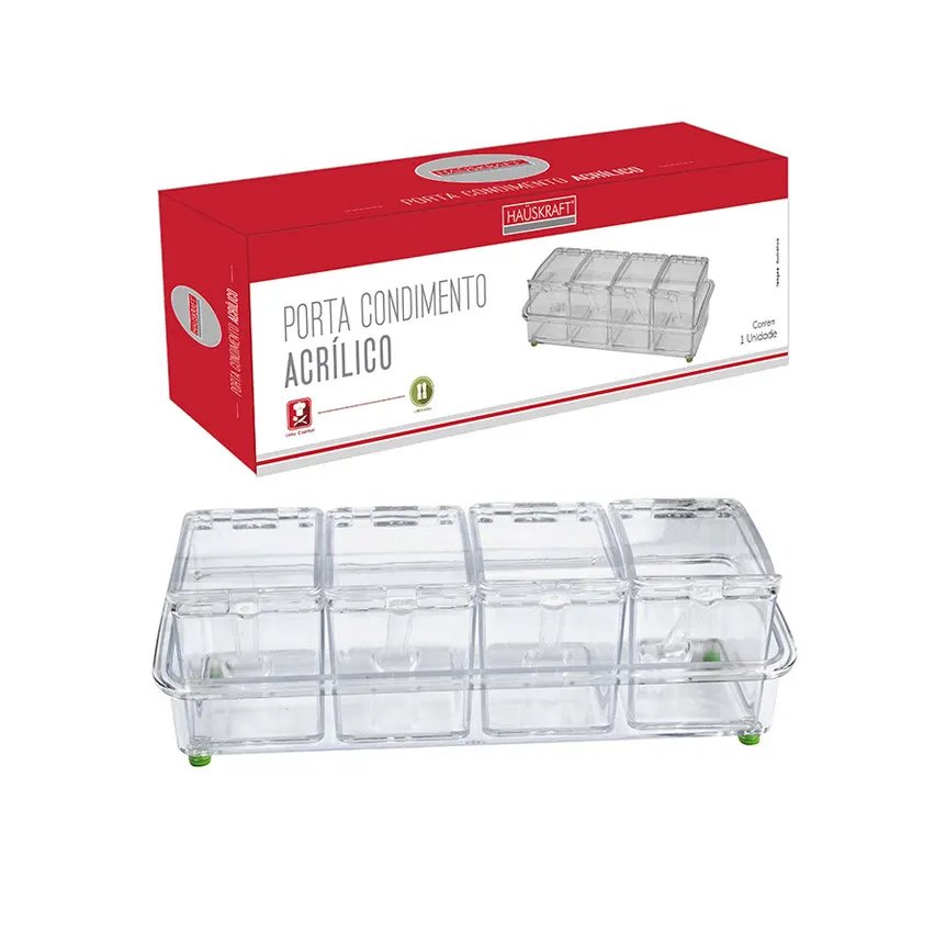 Porta-Condimentos 4 Peças com Suporte Horizontal — imagem 4