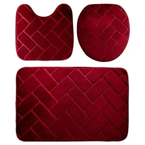 Conjunto Banheiro 3 Pçs Poliéster — imagem 3
