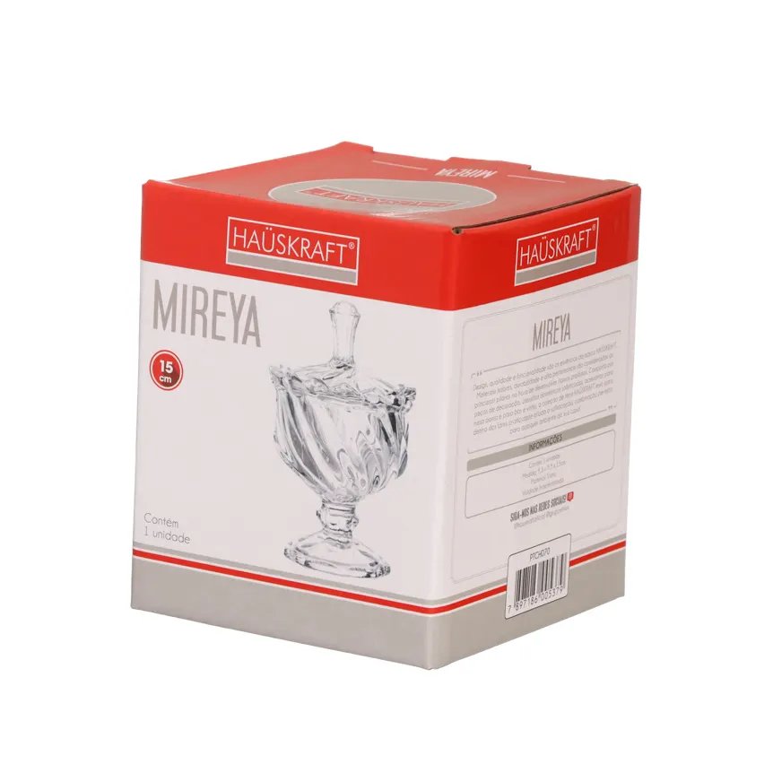 Potiche Pé Vidro Mireya 15cm — imagem 3