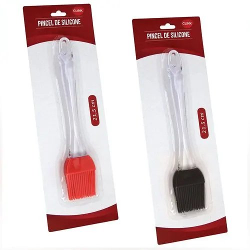 Pincel Culinário Silicone Cabo Plástico 21,5 cm x 4,5 cm x 1,5 cm — imagem 2