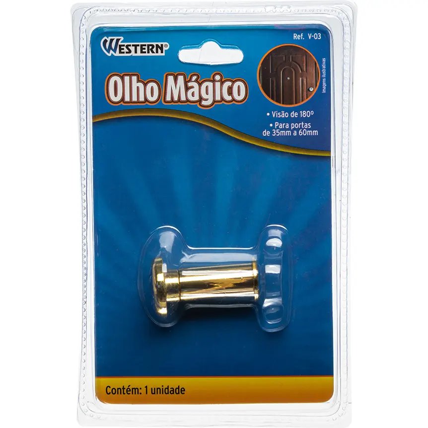 Visor Porta Olho Mágico Dourado — imagem 4