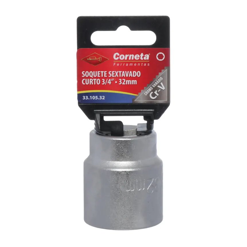 Soquete Sextavado Curto 3/4 32mm — imagem 3