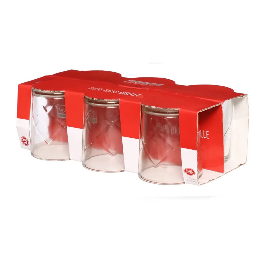 Copo Baixo Vidro Giselle 256ml 6 Peças — imagem 4