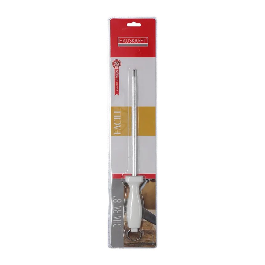 Chaira Inox Cabo Oval Branca Facile 8" — imagem 3
