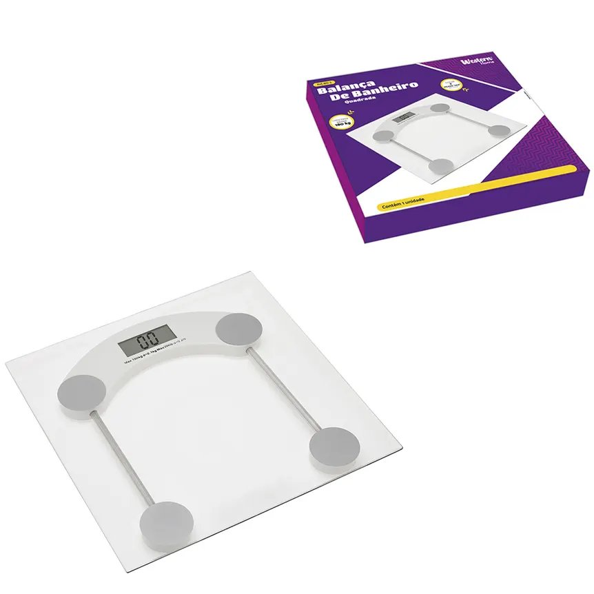 Balança Banheiro Quadrado 30cm — imagem 2