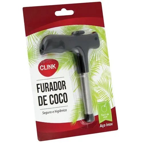 Furador Coco Aço INOX 9,5 cm x 12,5 cm — imagem 2
