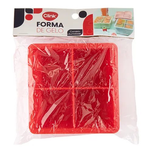 Forma Gelo Quadrado Silicone 11,5 cm x 11,5 cm x 4,5 cm — imagem 3