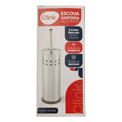 Escova Sanitaria com Base em Aço INOX 9,5 cm x 9,5 cm x 24,5 cm — imagem 3