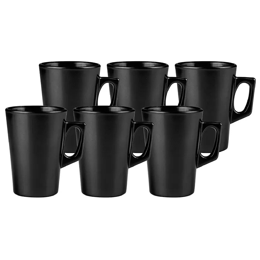 Caneca Barcelona Preta 130ml 6 Peças — imagem 4