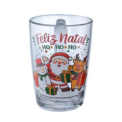 Caneca Vidro Natal Hohoho 350ml — imagem 4