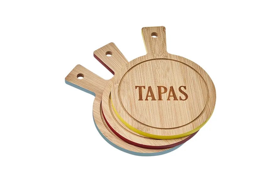 Mini Tábua para Queijo Redonda 3 Peças — imagem 2