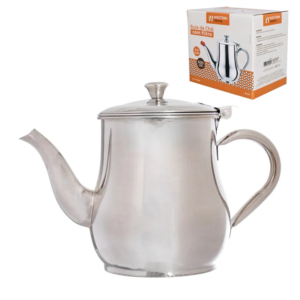 Bule Aço Inox Filtro 600ml — imagem 2