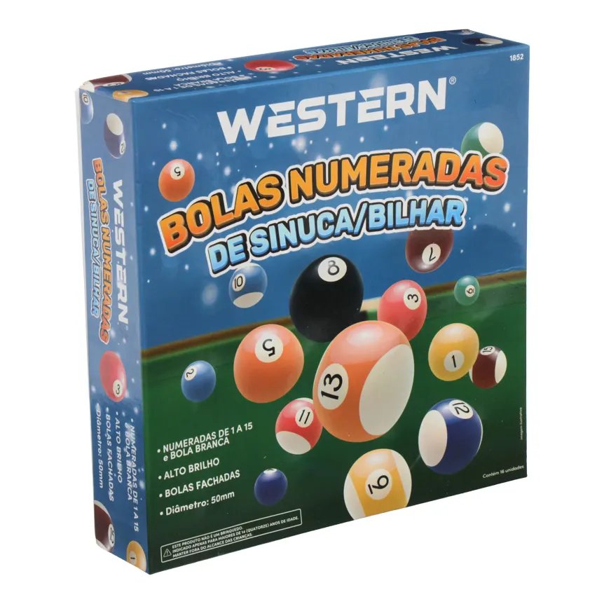 Bolas Numérica Sinuca/Bilhar 16 Peças — imagem 2