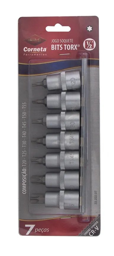 Soquete Bits Torx 1/2 Jogo 7 Peças — imagem 4
