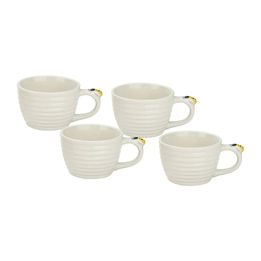 Xícara de Chá Porcelana Bee 230ML4 Peças — imagem 3