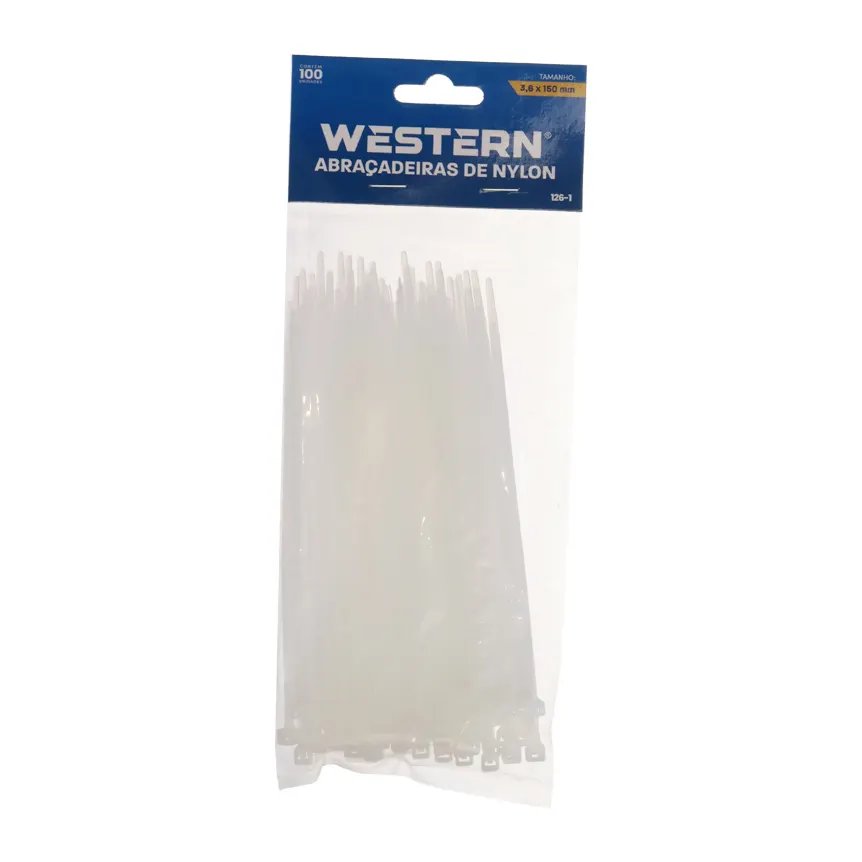 Jogo com 100 Abraçadeiras Branco 3,6x150mm — imagem 3