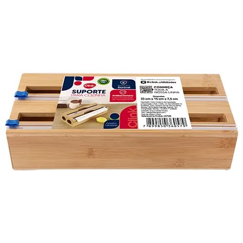 Suporte Organizador Plástico Filme Bambu 33 cm x 15 cm x 7,5 cm — imagem 3