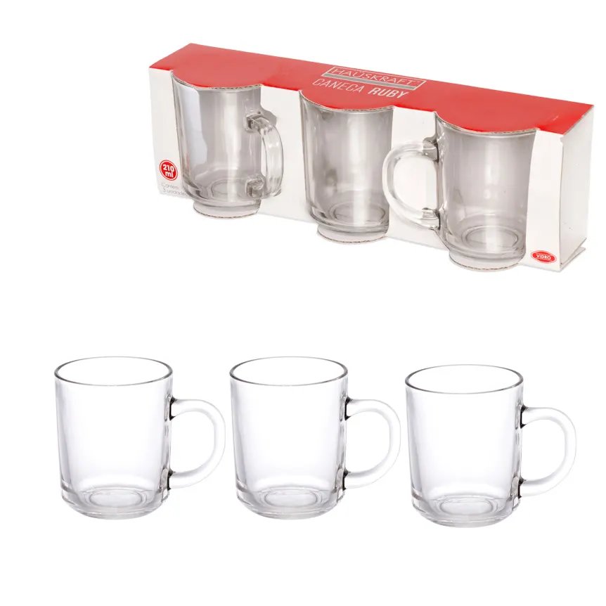 Caneca Vidro Ruby 210ml 3 Peças — imagem 3