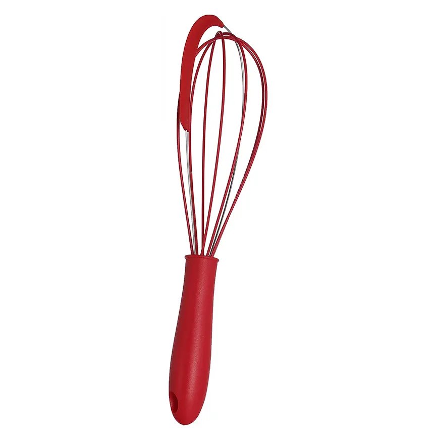 Batedor de Ovos Silicone Vermelho 31cm — imagem 3