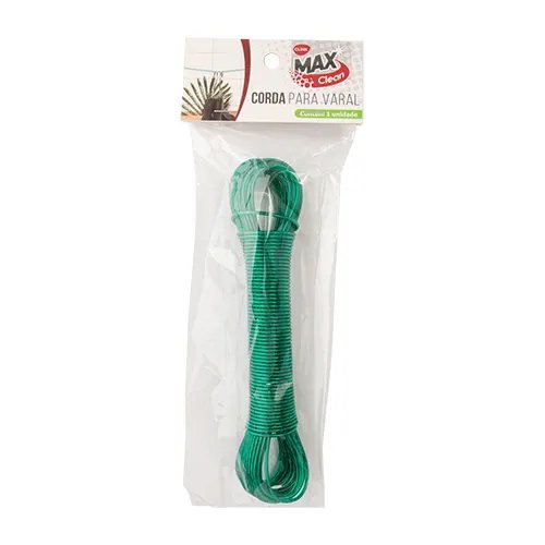 Corda Varal Plástico PVC e Fio de Aço 2000 cm x 0,25 cm x 0,25 cm — imagem 3