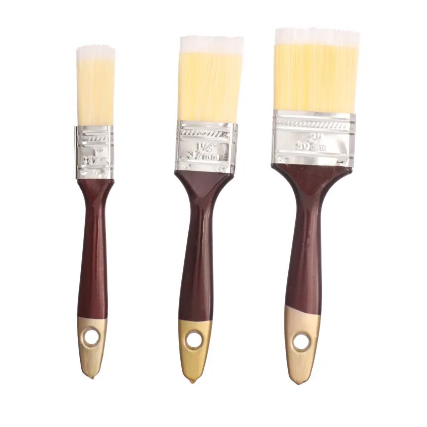 Pincel Pintura Cabo Vermelho 3 Peças — imagem 2