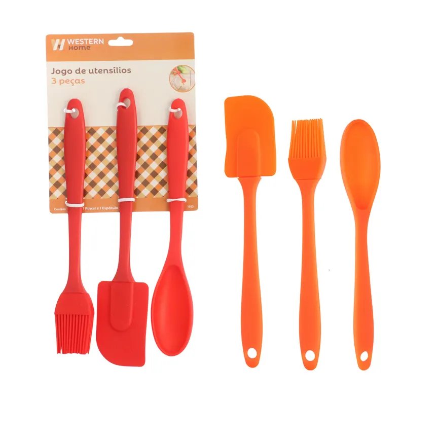 Jogo 3 Utensílios Silicone — imagem 3