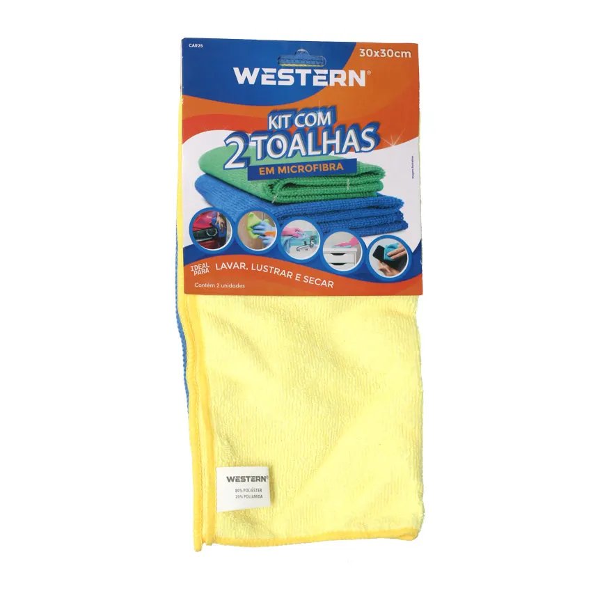 Jogo 2 Toalha Microfibra 30x30cm — imagem 4