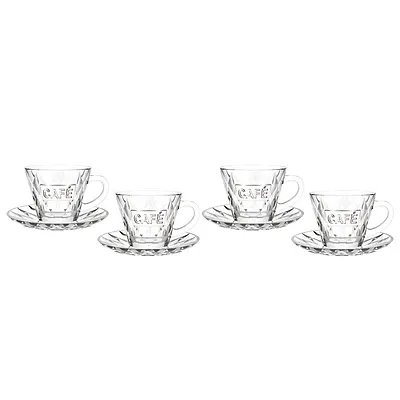 Xícara de Café Memory Transparente 80ml 4 Peças — imagem 3