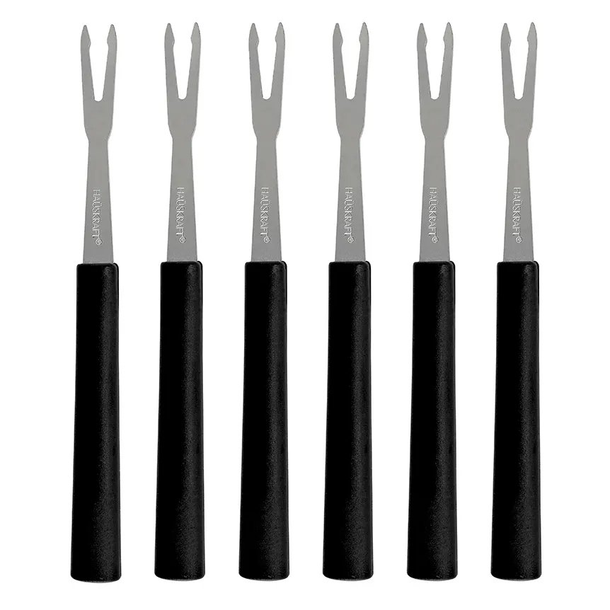 Garfo para Petisco Inox Preto 6 Peças — imagem 2