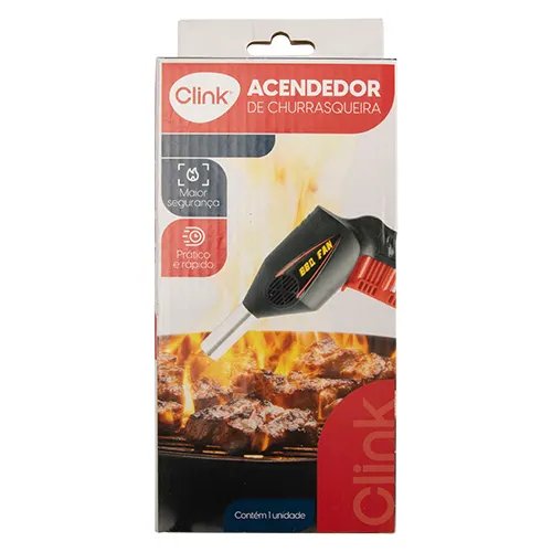 Acendedor Churrasqueira Aço INOX e Plástico 20,5 cm x 14 cm (1 un) — imagem 3