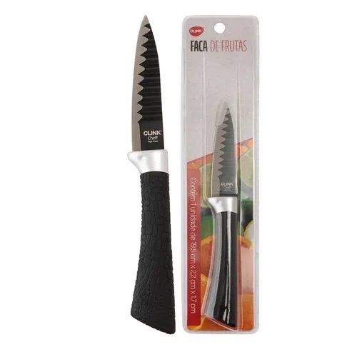Faca Frutas 3,5' Aço INOX e Plástico PP 19,5 cm x 2,2 cm x 1,7 cm — imagem 2