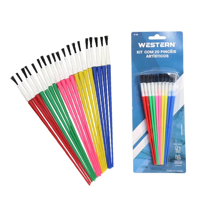 Pincel Artístico 20 Peças Western — imagem 3