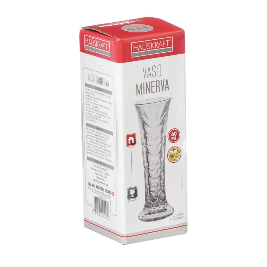 Vaso Vidro Minerva Transparente 14,5cm — imagem 2