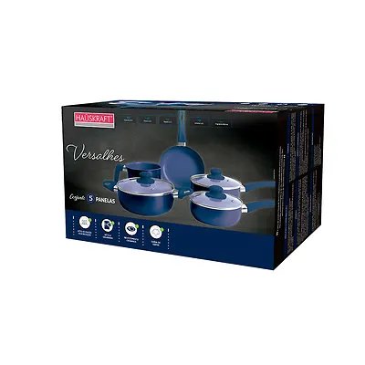 Jogo Panela Versalhes Azul 5 Peças — imagem 2