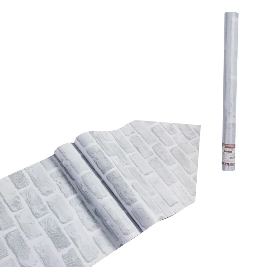 Papel de Parede Estampado Tijolinho 5m x 45cm — imagem 3
