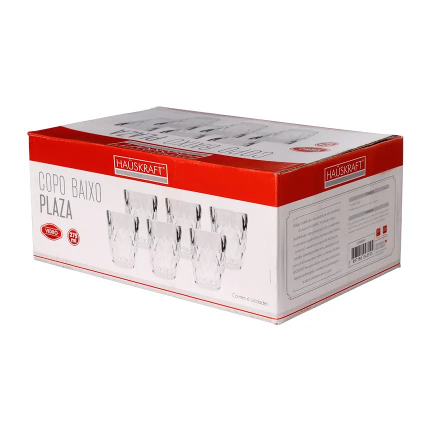Copo Baixo Vidro Plaza 275ml 6 Peças — imagem 2