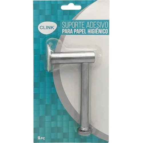 Porta Papel Higiênico Adesivo Metal 14,5 cm x 8 cm (1 un) — imagem 3