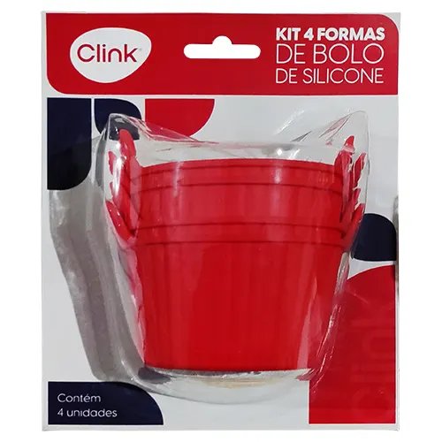 KIT 4 Formas Bolo Fritadeira Silicone 8 cm x 8 cm x 7 cm — imagem 2
