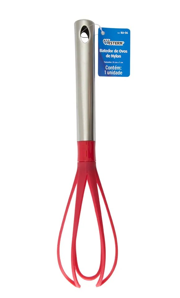 Batedor de Ovos Vermelho 31cm — imagem 2