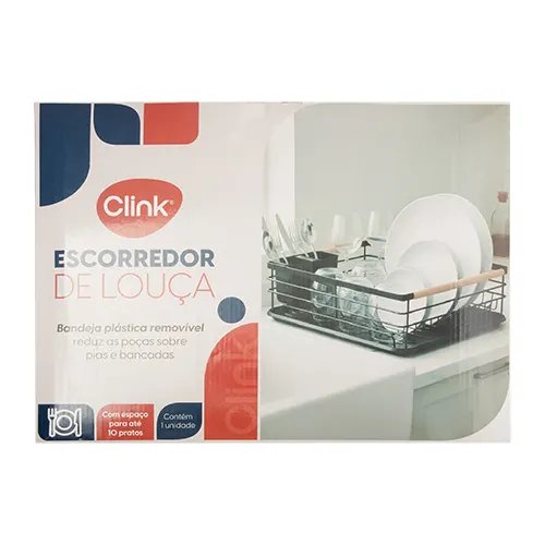 Escorredor Louça Ferro e Madeira 43 cm x 30 cm x 14 cm — imagem 3