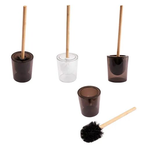 Escova Sanitaria Plástico PP e Bambu 11 cm x 11 cm x 35 cm — imagem 2