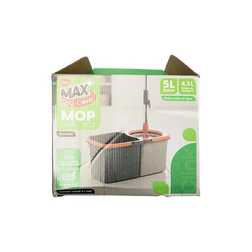 Mop Bipartido 9,5 L Plástico Pp, Aço INOX, Fibra 39,5 cm x 21,5 cm x 19,5 cm — imagem 2