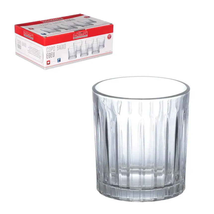 Copo Baixo Vidro Egeu 315ml 6 Peças — imagem 2