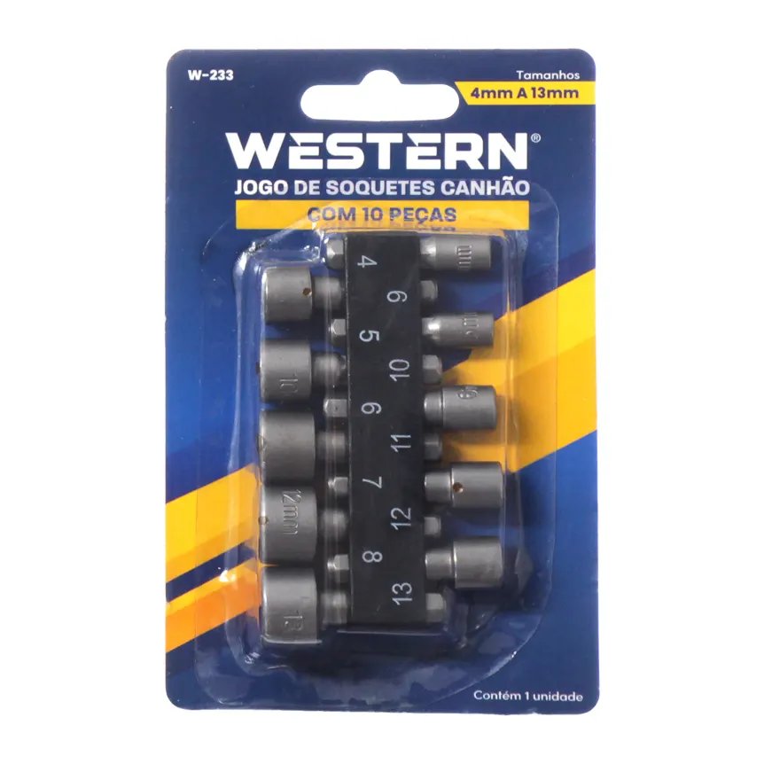 Soquetes Canhão 4 a 13mm 10 Peças — imagem 2