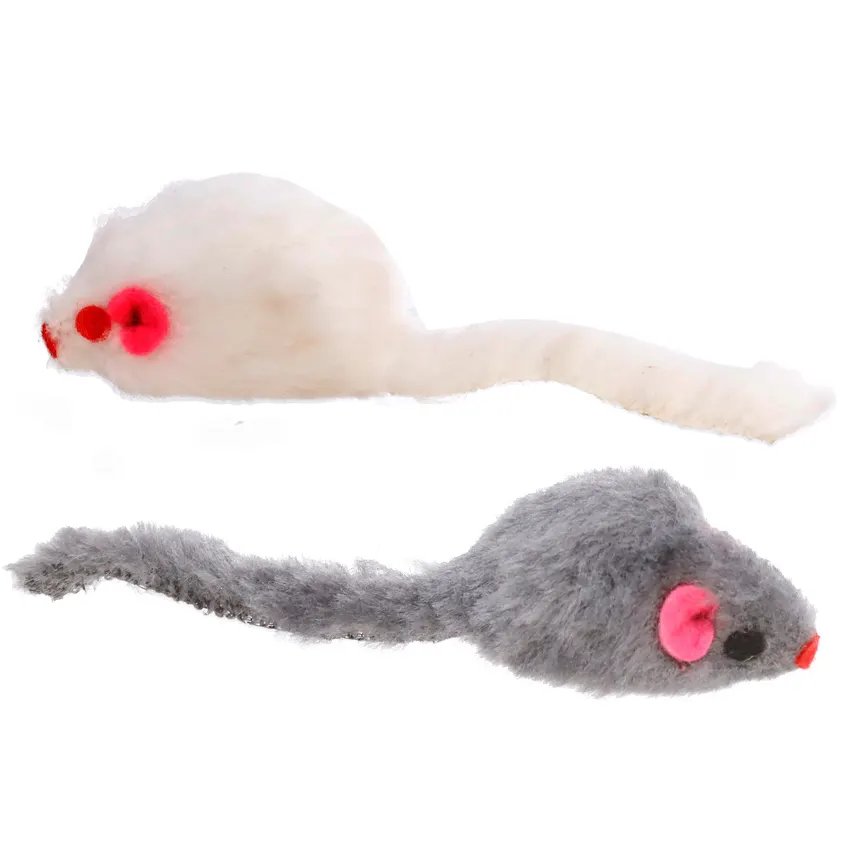 Brinquedo para Gato Rato Pelúcia 5cm 2 Peças — imagem 3